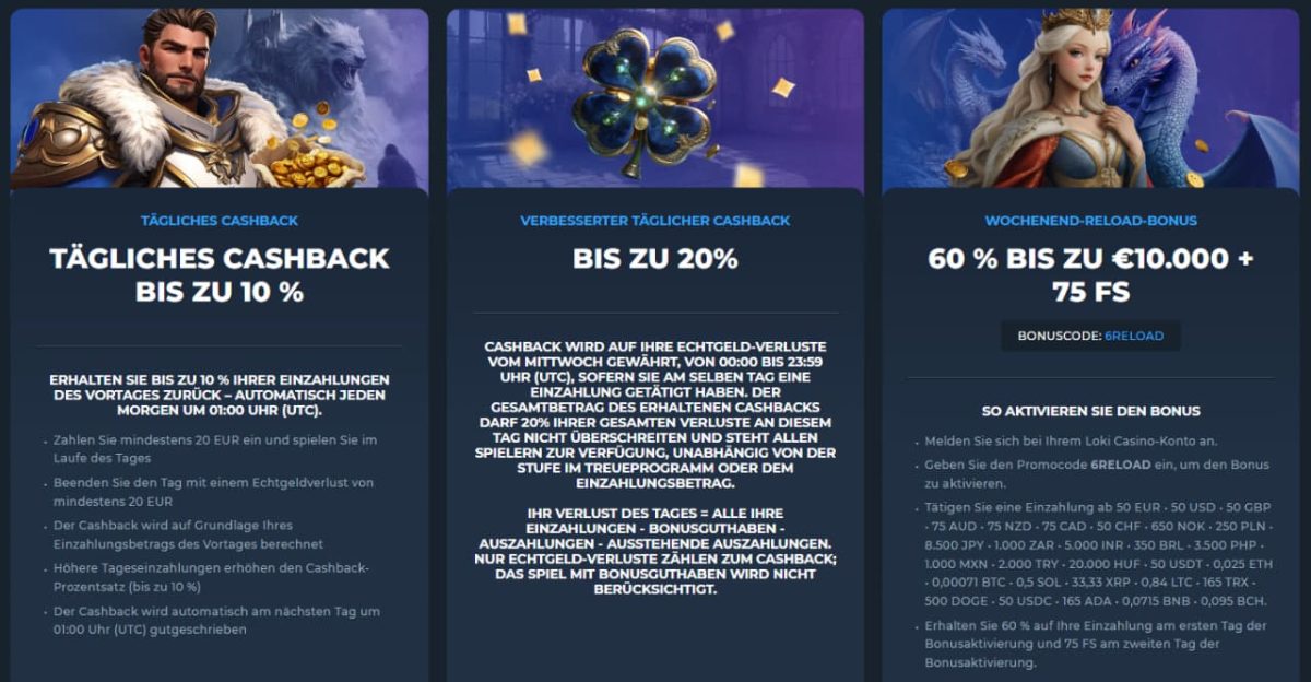 Loki Casino Bonus – Bedingungen und Umsatzvorgaben erklärt image 2
