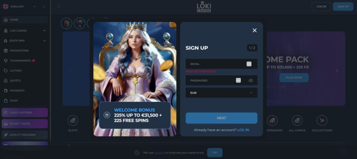 Loki Casino Registrierung – Ablauf, KYC und Anforderungen image 1